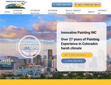 Tablet Screenshot of innovativepaintingllc.com